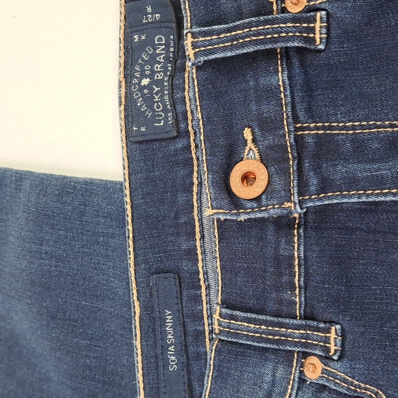 Lucky Brand Sofia Skinny Faded Blue Jeans Size 4/27R - Picture 15 of 16